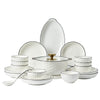 Round Ceramic Bowl & Plate Dinnerware Set – Simple High-End 2026 Tableware