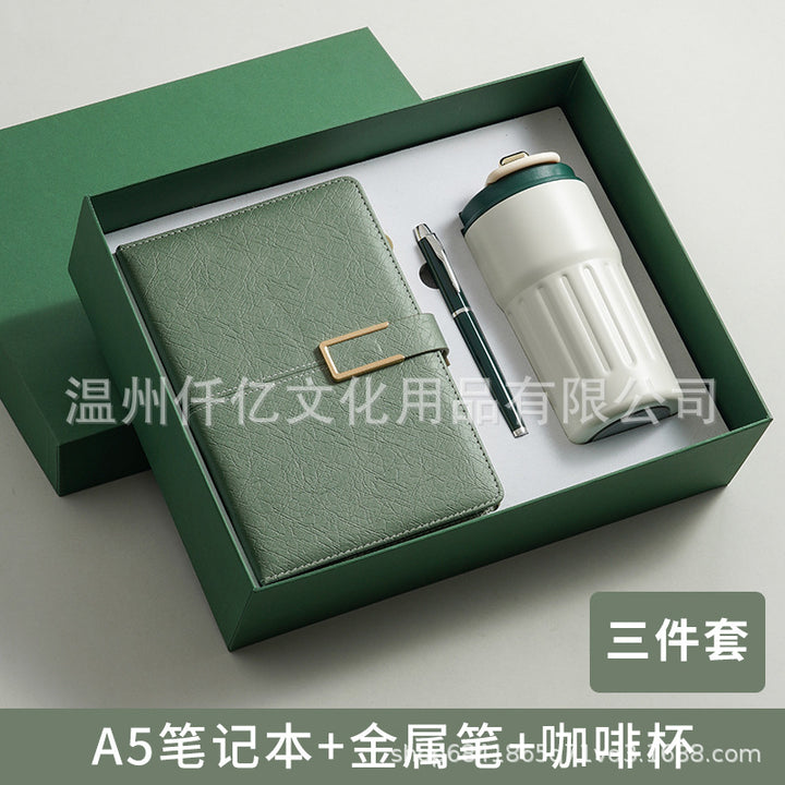 新款笔记本礼盒保温咖啡杯套装伴手礼高档记事本子节假日礼品定制