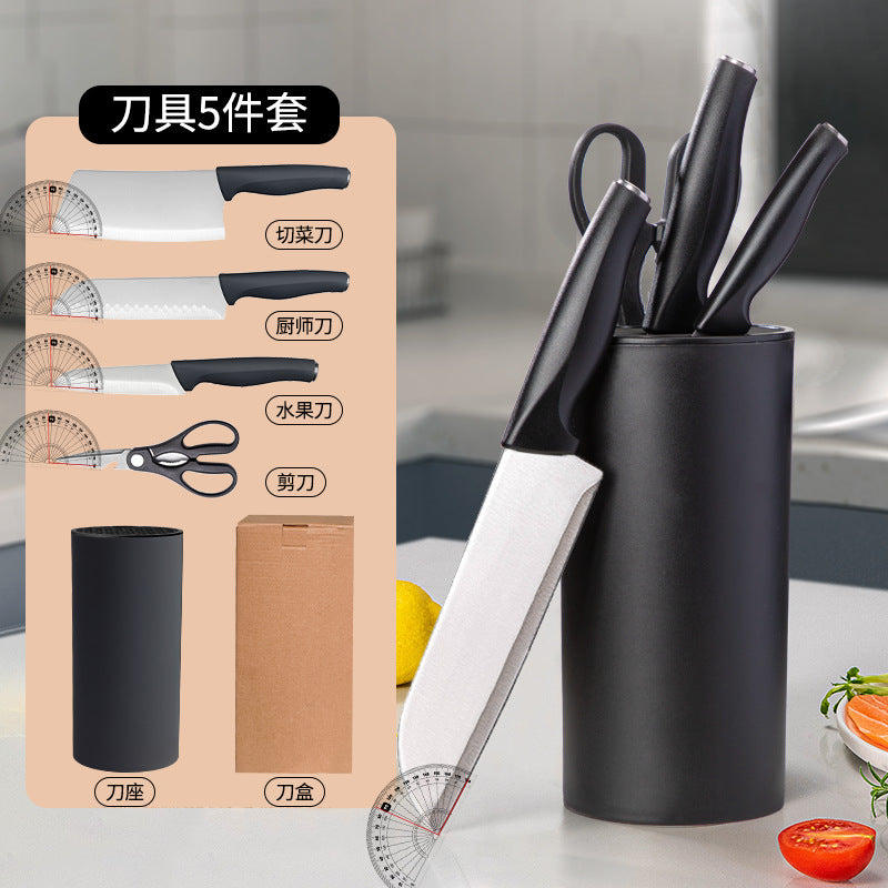 不锈钢刀具套装菜刀切片刀刀东南亚五件套厨房用具大全厨具套装