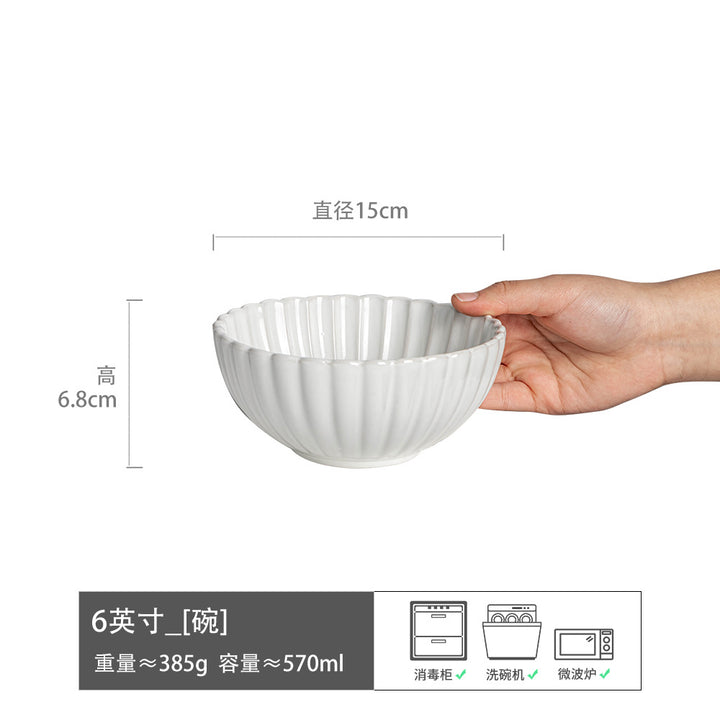 Vintage Bowl Japanese Style Ceramic Bowl Bowl Home Bowl Bowl Tableware Light Luxury Premium Design Bowl Bowl