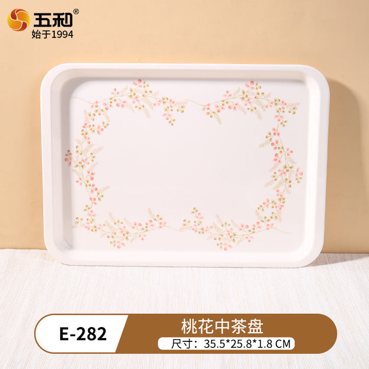 五和密胺餐具清新风碗碟盘餐具套装 仿瓷家用碗具盘子碗工厂批发
