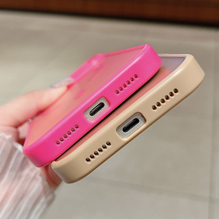 For iPhone17 promax Mag Safe iPhone 16 pm Full Coverage Shockproof Frosted Phone Case