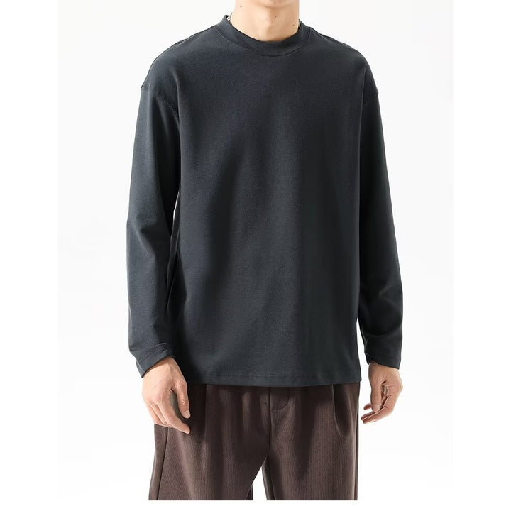 潮流生潮牌纯色长袖恤男款宽松情侣韩版衣服秋季上打底衫百搭
