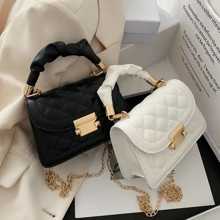 Trendy Chain Crossbody Bag – Korean Style Women's Small Square Handbag