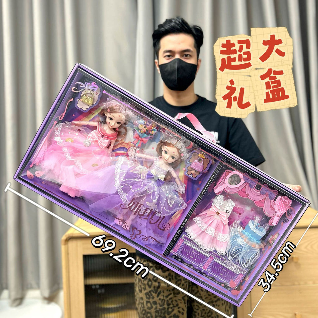 批发巴比洋娃娃礼盒套装仿真公主女孩儿童玩具机构招生礼物包邮