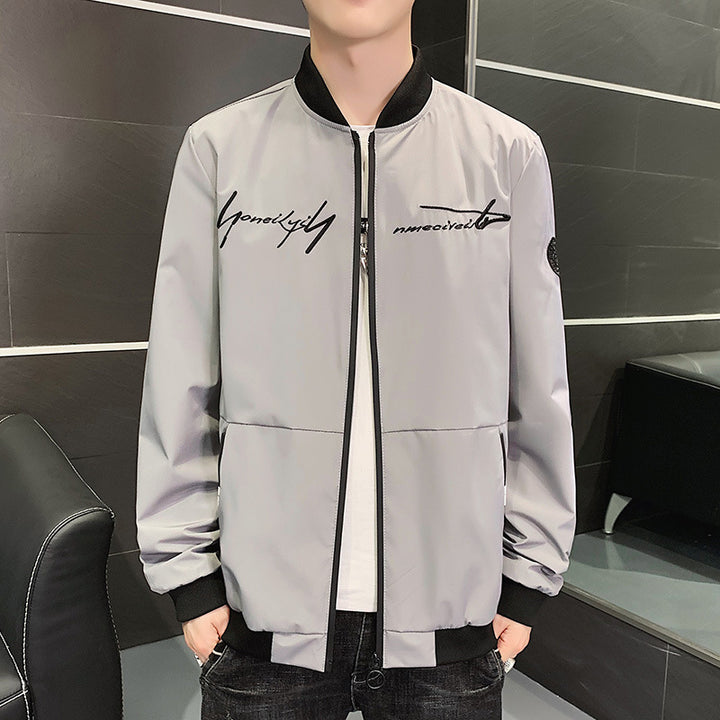Jacket Men Spring Top Korean Style Trendy Men Spring New Men's Sports Casual Thin