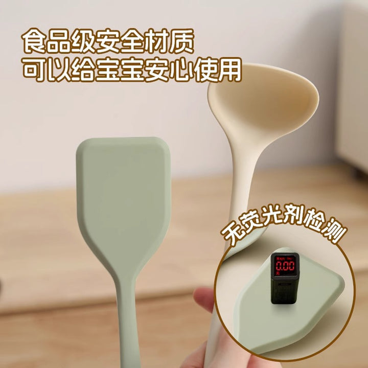 锅铲迷你硅胶铲小号婴儿宝宝辅食工具汤勺家用不粘锅炒菜铲子厨具