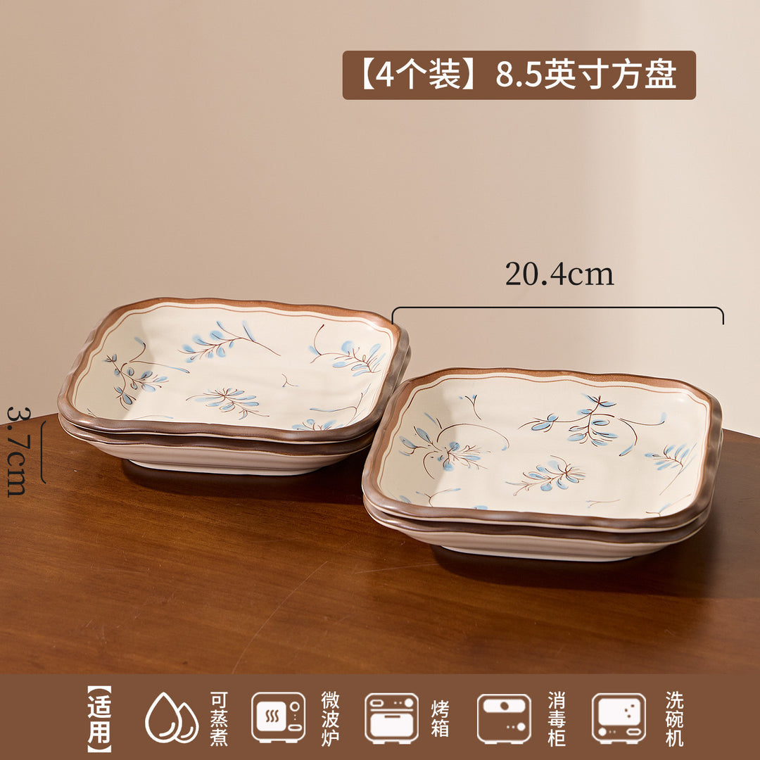 陶瓷日式餐具套装2026新款轻奢高级感盘子碗套装组合家用碗碟套装