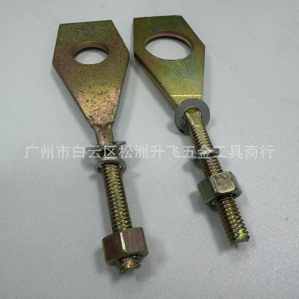 DY90/DY100厚太阳摩托车鱼尾 后拉 拉链丝调链器 千斤 链条螺丝