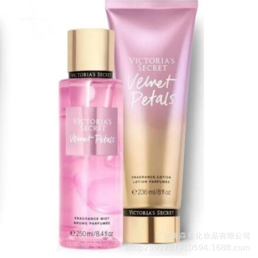 跨境维多利亚的秘密身体乳VS香氛喷雾套装滋润保湿持久留香爆款