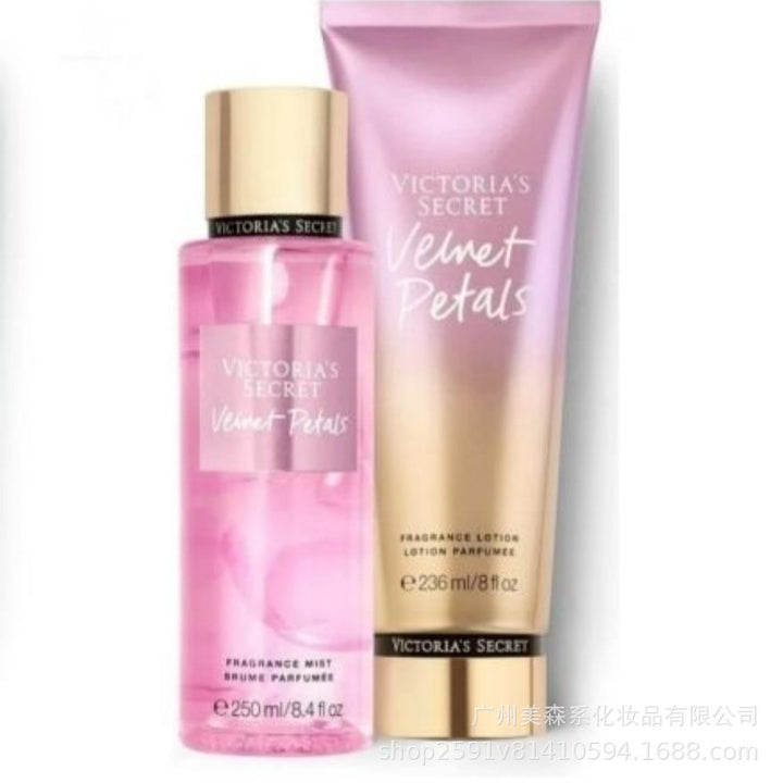 跨境维多利亚的秘密身体乳VS香氛喷雾套装滋润保湿持久留香爆款