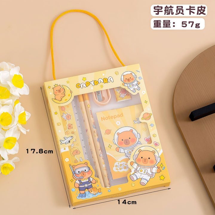 Kids' 6-Piece Stationery Gift Set – Student School Supplies Award Gift Box