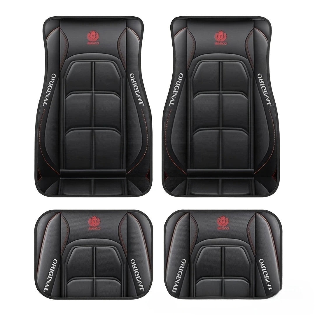 TEMU 4 Piece Set Vintage Car Foot Mat Stain Resistant Floor Mat Foot Mat Wholesale Carpet