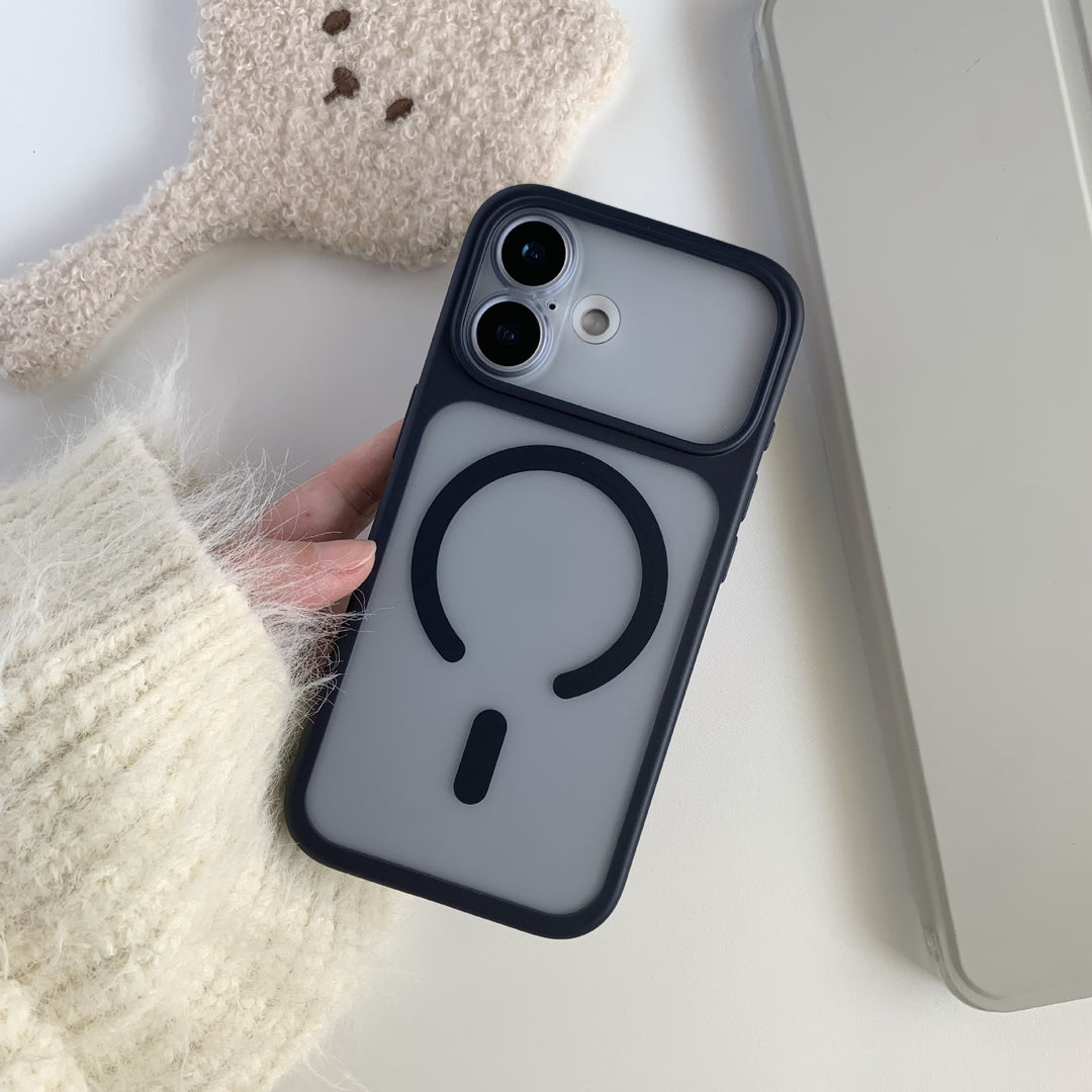Soft Touch Mag Safe for iPhone17 pm Phone CaseiPhone16 Pro Max Frosted 15 pm Protective Case