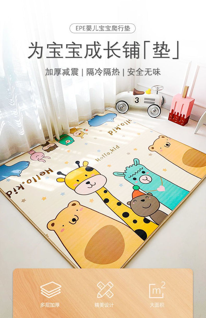 防潮加厚爬行垫宝宝婴幼儿整张防摔垫爬爬垫隔凉防水家用泡沫地垫
