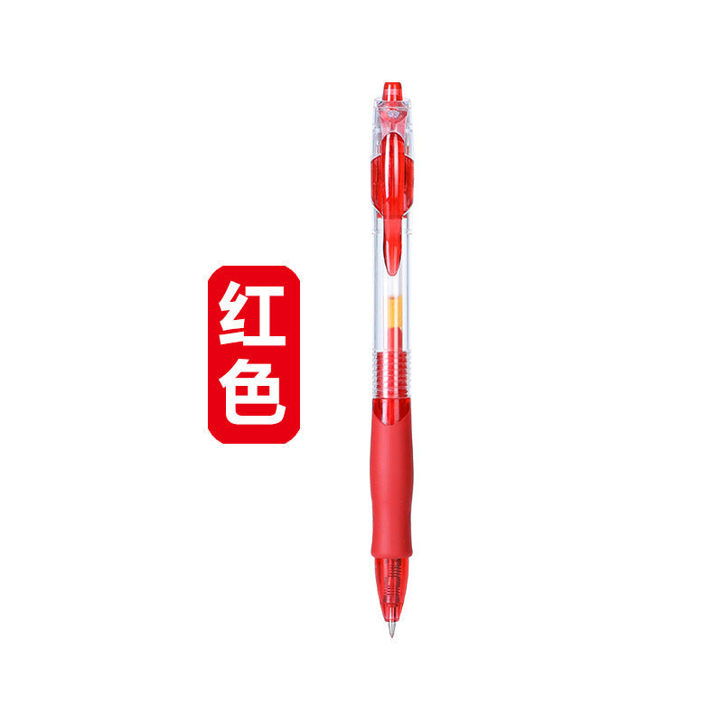GP1008按动中性笔0.5mm子弹头办公签字学生刷题 笔碳素笔厂家批发