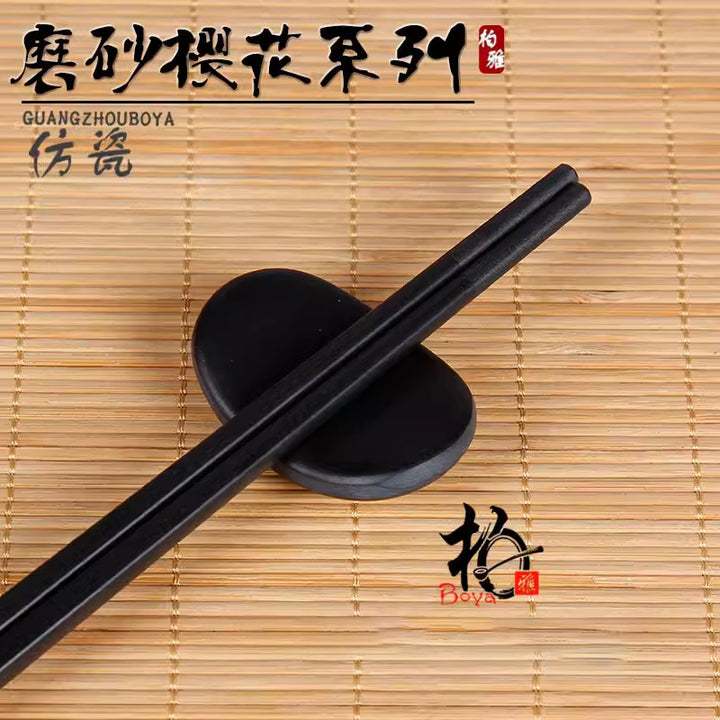 密胺面碗餐具店用黑色仿瓷塑料拉面馆汤饭碗盘家用商用斗笠碗批发