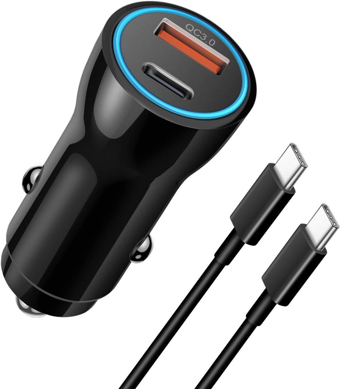 Metal Aluminum PD Super Fast Car Charger for Huawei - Premium Cigarette Lighter Adapter