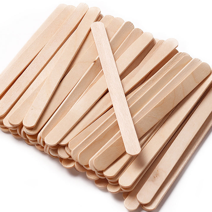 Multifunctional Wax Applicator Sticks – Disposable Wood Wax Spatula & Nail Color Mixing Sticks