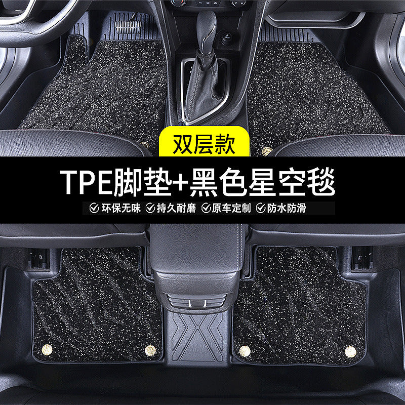 适配适用于全车型TPE汽车脚垫原厂专用全包围无异味防水内饰脚垫