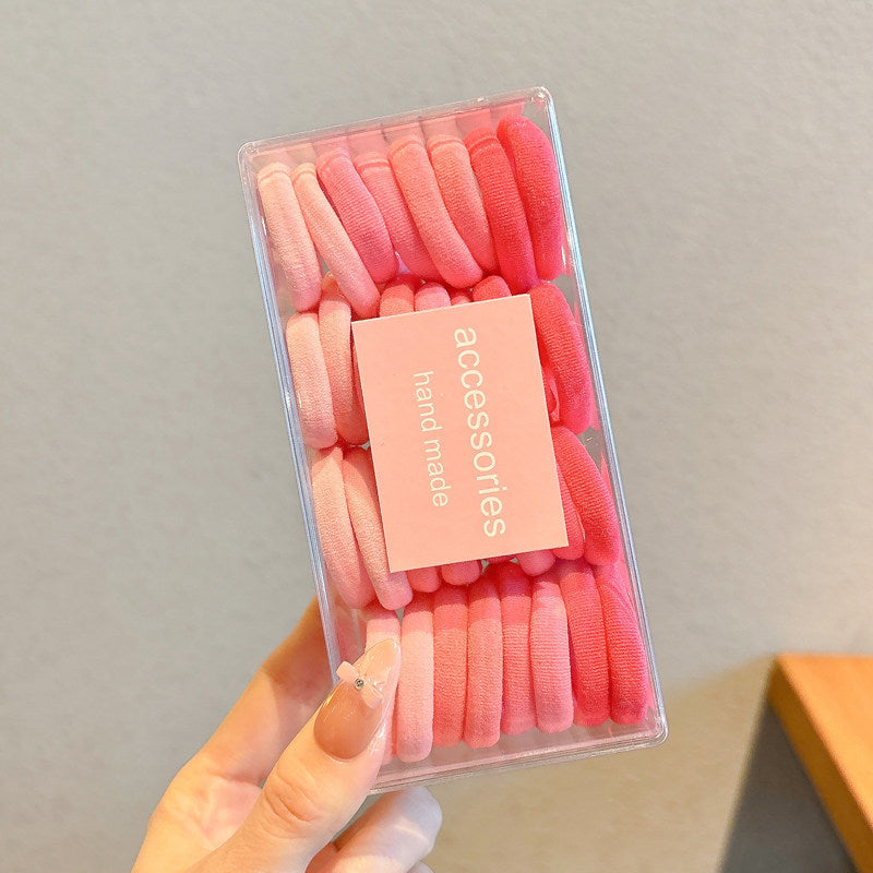 彩色皮筋不伤发高弹力耐用发绳扎头发发圈女儿童宝宝头饰头绳皮套