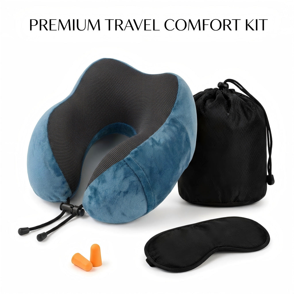 U Memory Foam Neck Pillow Travel Neck Pillow Portable U
