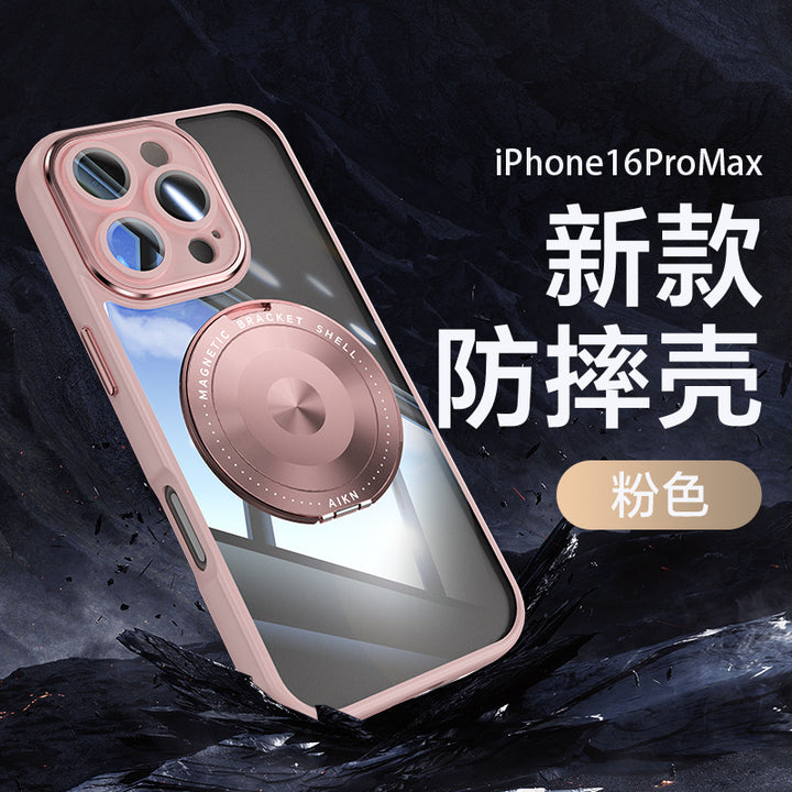For iPhone17 Promax Phone Case 360 Mag Safe StandiPhone16 Shockproof Protective Case