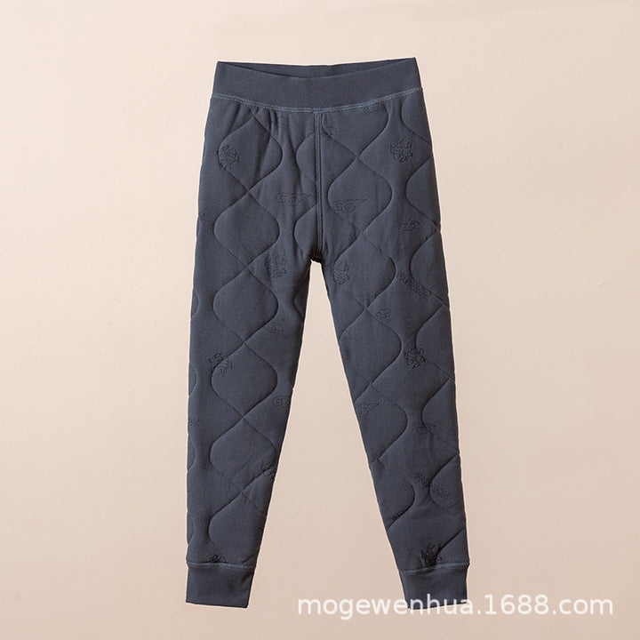 儿童保暖裤小棉袄冬季套装校服神器男女童棉服棉裤中大童冬装棉衣