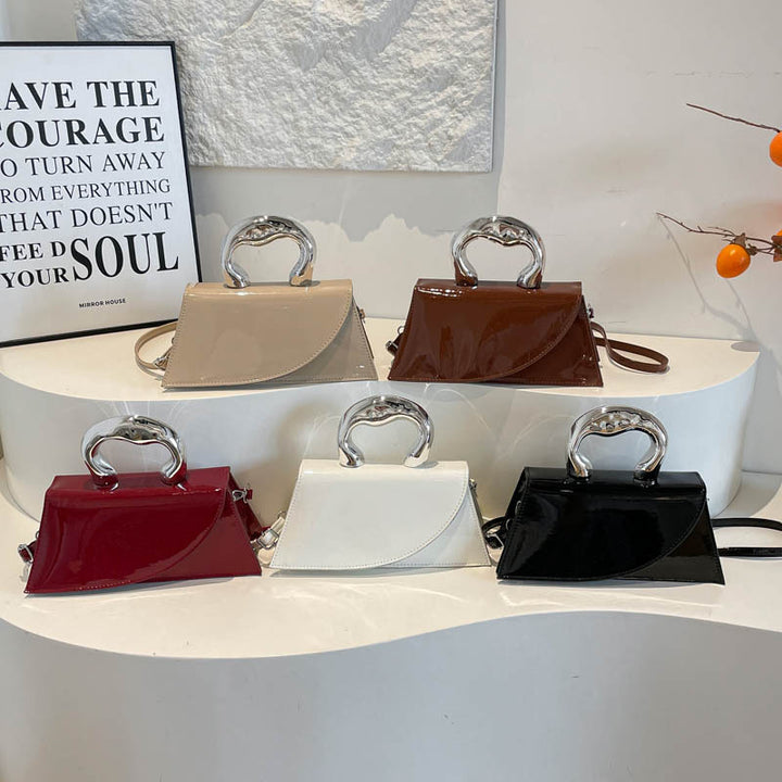Casual New Fashion Minimalist Women Texture Handheld Shoulder Crossbody Small Square Bag