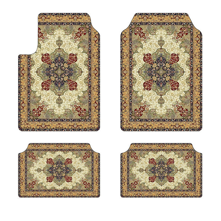 temu Car Foot Mat 4 Piece Set Home Stain Resistant Floor Mat Entryway Entryway Door Mat