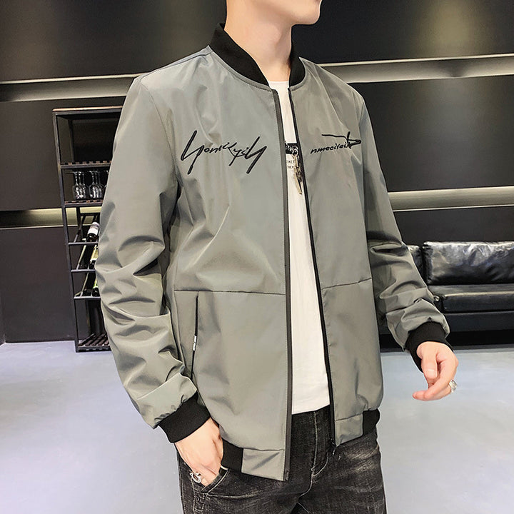 Jacket Men Spring Top Korean Style Trendy Men Spring New Men's Sports Casual Thin