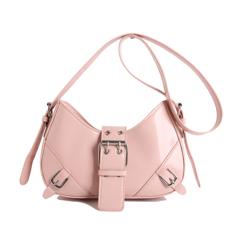 French Unique Design New Fashion Popular Shoulder Crossbody Texture Casual Underarm Bag