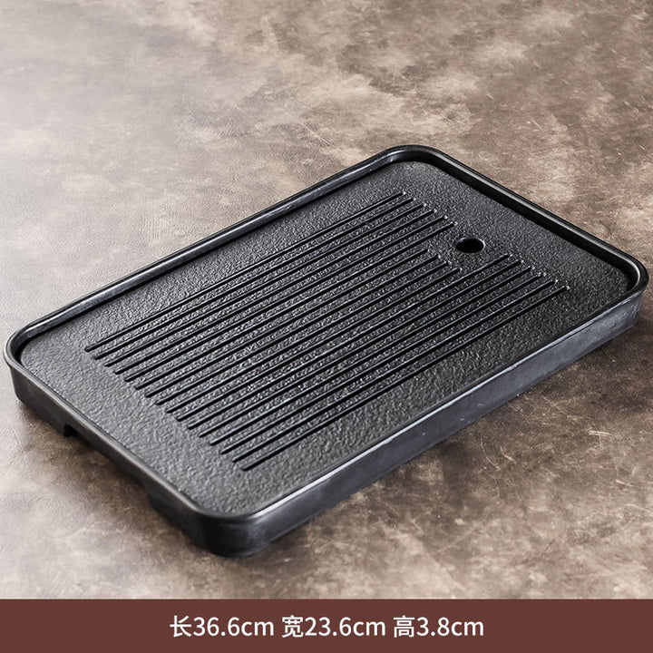 茶盘家用茶台密胺托盘小型干泡盘简约日式轻奢沥水储盘茶海套装