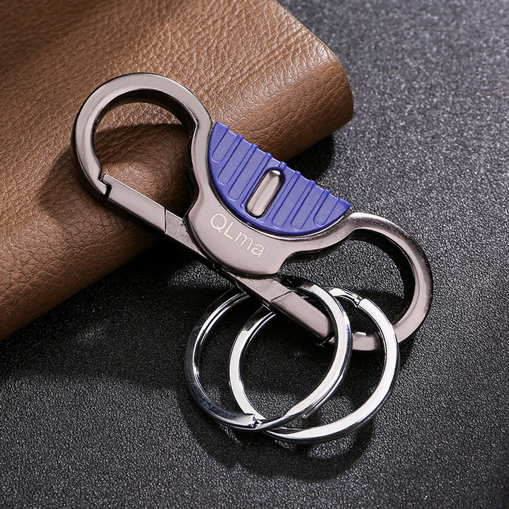 New Car Keychain Unisex Hang Keychain Stainless Steel Key Hanging Decor Couple Gift