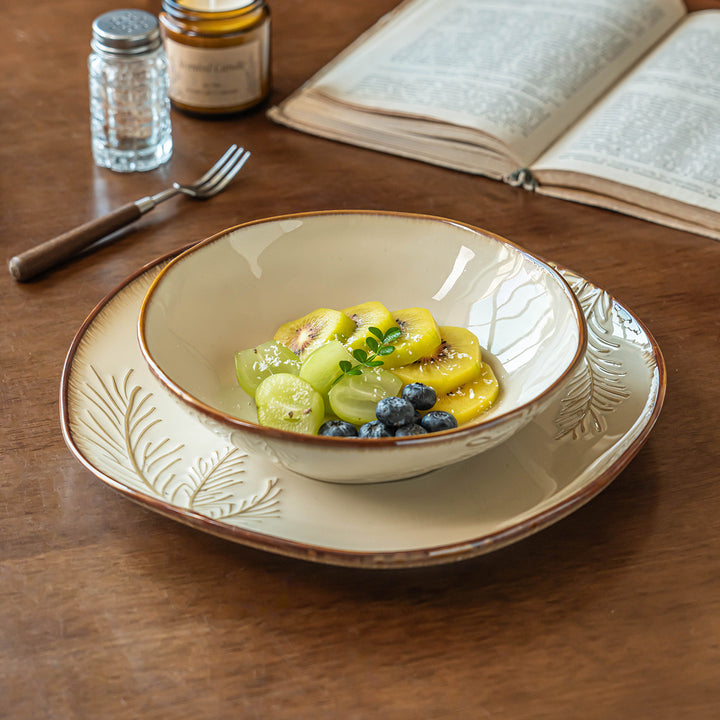 Plate Home Premium Design Ceramic Large Plate Vintage Tableware Wholesale Bowl Large Bowl Bowl Bowl