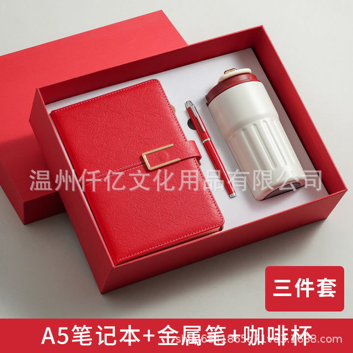 新款笔记本礼盒保温咖啡杯套装伴手礼高档记事本子节假日礼品定制