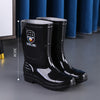 Men's Waterproof Anti-Slip Rain Boots – Thickened Fleece-Lined Work Safety Boots
