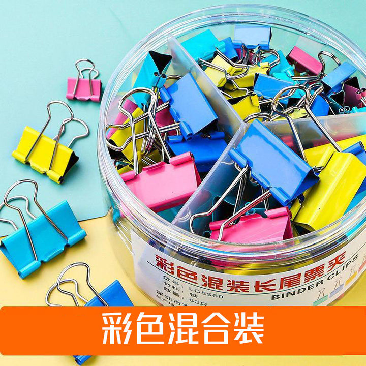 Colorful Binder Clips Set – Morandi Stainless Steel Bulldog Clips for Office & School