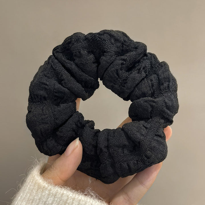 简约时尚法式猪大肠发圈头饰女气质皮筋女扎头马尾发绳高弹力头绳