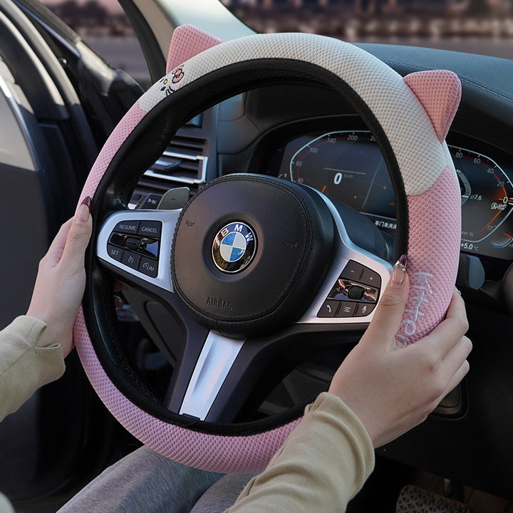Grip Cover All Season Universal Cat Steering Wheel Cover Non Slip Moisture Wicking Breathable Drop Shipping