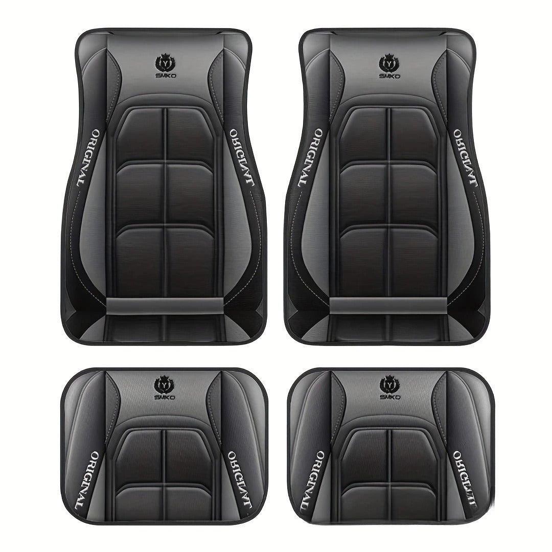 TEMU 4 Piece Set Vintage Car Foot Mat Stain Resistant Floor Mat Foot Mat Wholesale Carpet