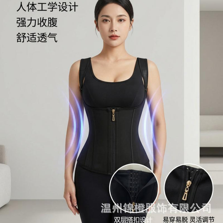 跨境热销升级版束腰带吊带束腰全身塑形连体衣收腹提臀美背塑形美