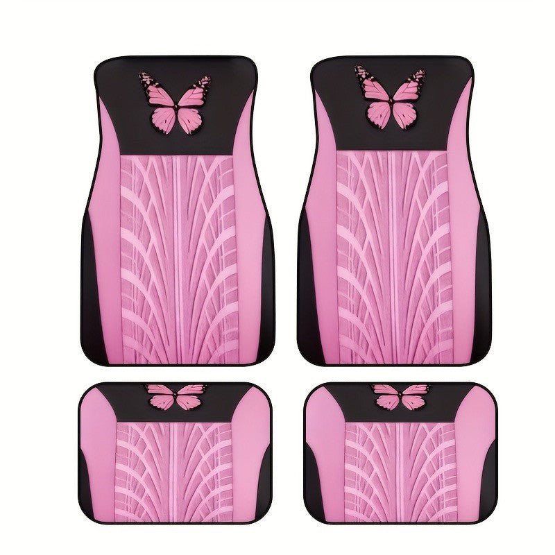 TEMUVintage Nordic Car Foot Mat Carpet 4 Piece Set Stain Resistant Floor Mat TEMUFoot Mat Wholesale