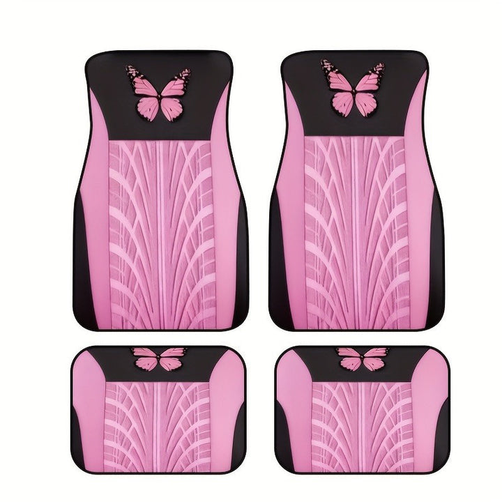 TEMUVintage Nordic Car Foot Mat Carpet 4 Piece Set Stain Resistant Floor Mat TEMUFoot Mat Wholesale