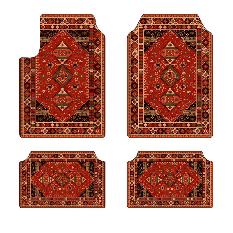 TEMUVintage Car Stain Resistant Durable Foot Mat 4 Piece Set Wholesale