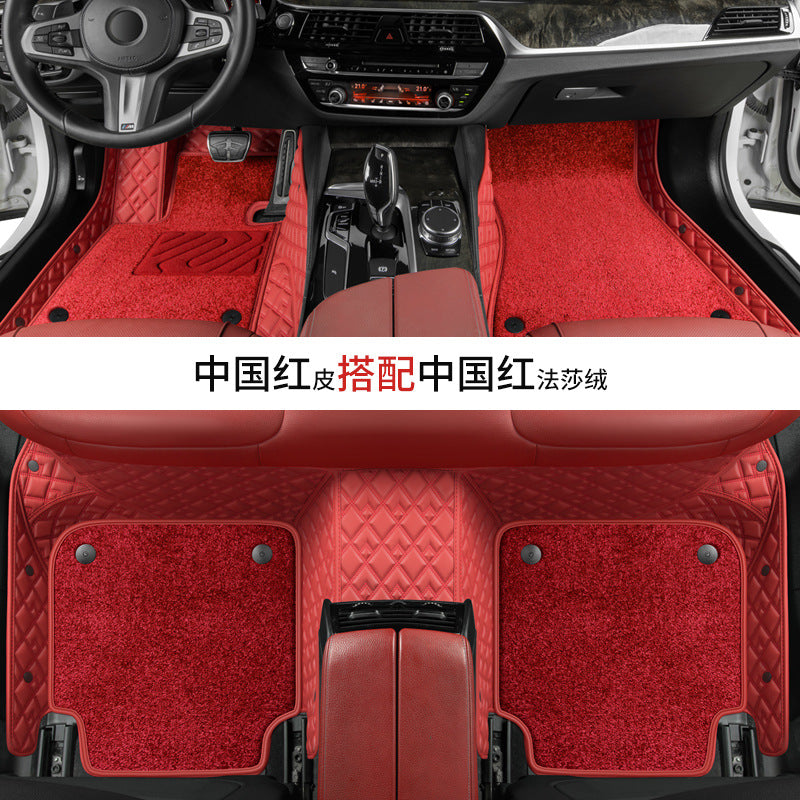 Custom Leather Car Foot Mat Special Eco Friendly XPEFoot Mat Carpet
