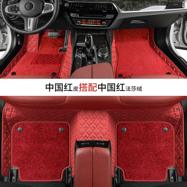 Custom Leather Car Foot Mat Special Eco Friendly XPEFoot Mat Carpet