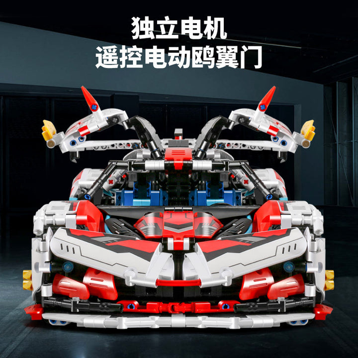 Apollo Sports Car Building Blocks Set – High-Difficulty Drift Racing Car Model Assembly Toy