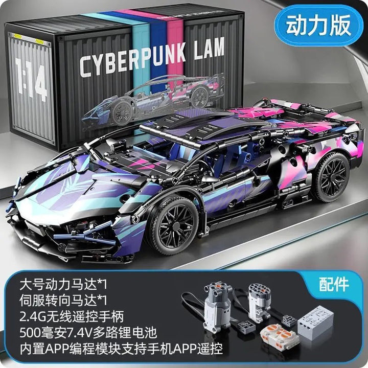 Apollo Sports Car Building Blocks Set – High-Difficulty Drift Racing Car Model Assembly Toy