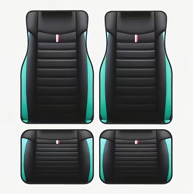 Drop Shipping Stain Resistant Floor Mat All Season Universal Car Foot Mat 4 Piece Set Drop Shipping